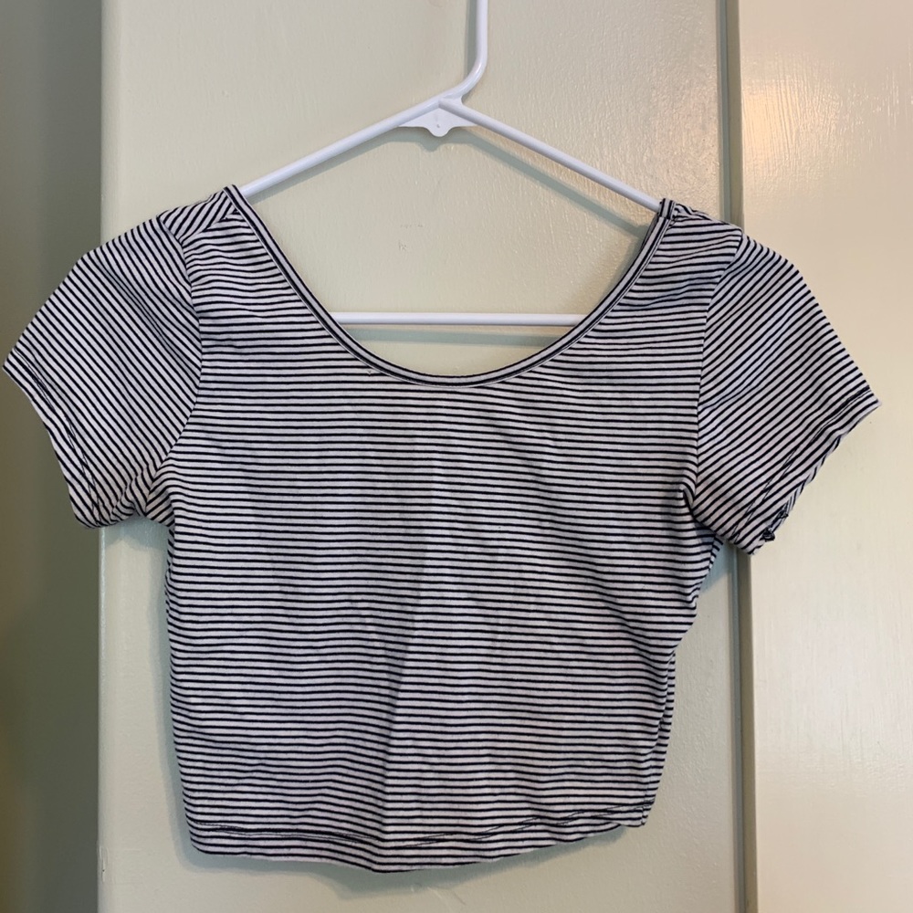 Striped crop top